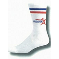 Custom Knit-in Crew Tube Socks (5-9 Small)